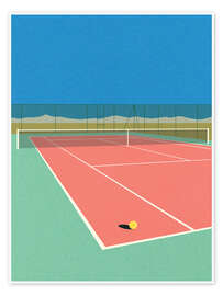 Wall print Tennis Court In the Desert - Rosi Feist