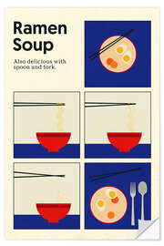 Muursticker Ramen Soup - Spoon and Fork