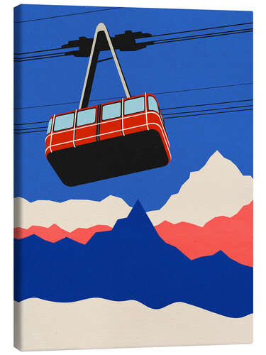 Canvas print Ski Mountains