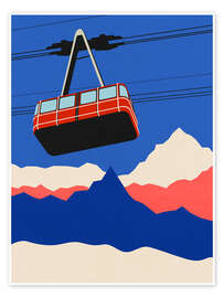 Wall print Ski Mountains - Rosi Feist