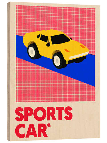 Holzbild Sports Car