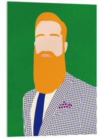 Acrylglasbild Männer vom Friseurladen