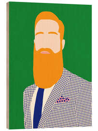 Tableau en bois Men From Barber Shop - Rosi Feist