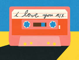 Magnettafel I Love You Mixtape
