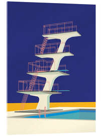 Acrylic print Diving Tower