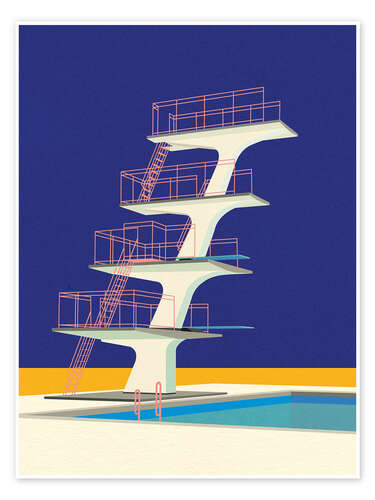 Poster Diving Tower