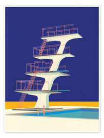 Wall print Diving Tower - Rosi Feist