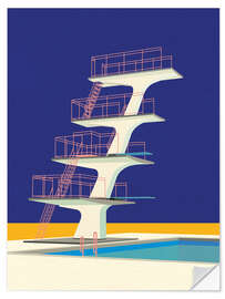 Wandsticker Sprungturm
