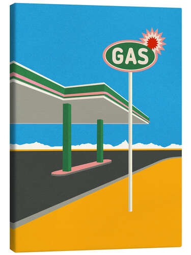 Lienzo Spark Gas Station