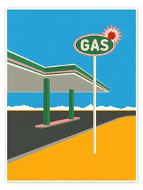 Wall print Spark Gas Station - Rosi Feist