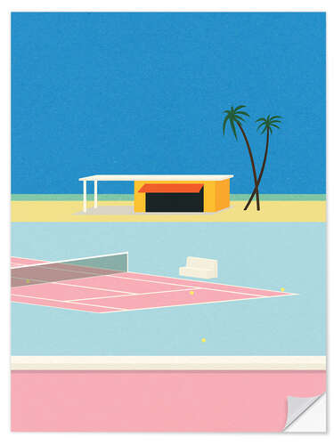 Vinilo para la pared Tennis By the Beach