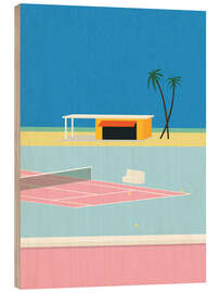 Trätavla Tennis By the Beach - Rosi Feist