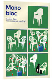 Tableau en verre acrylique Monobloc Garden Party - Rosi Feist