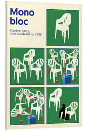 Aluminium print Monobloc Garden Party - Rosi Feist