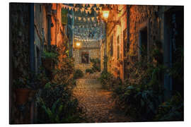Aluminiumsbilde Valldemossa by night, Mallorca