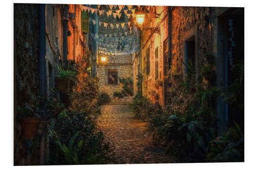 PVC print Valldemossa by night, Mallorca