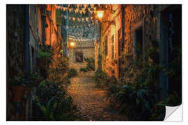 Vinilo para la pared Valldemossa by night, Mallorca