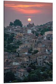 Aluminiumsbilde Valldemossa at sunset, Mallorca