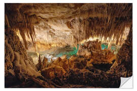 Selvklebende plakat Caves of Drach, Mallorca