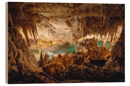 Quadro de madeira Caves of Drach, Mallorca