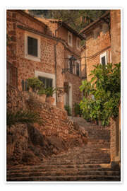 Poster Mediterranean Street, Mallorca - Martin Podt