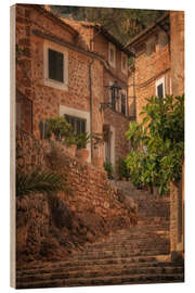 Cuadro de madera Mediterranean Street, Mallorca - Martin Podt