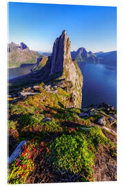 Acrylglasbild Gipfel des Segla, Insel Senja, Norwegen - Achim Thomae