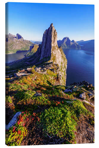 Tableau sur toile Summit of Segla, Senja Island, Norway