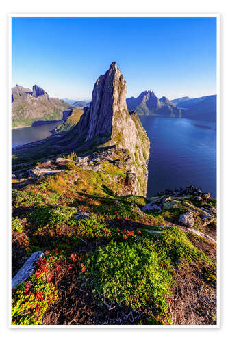 Poster Summit of Segla, Senja Island, Norway