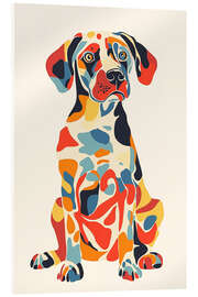 Cuadro de metacrilato Colourful Pop Art Dog - Frank Daske