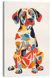 Canvas print Colourful Pop Art Dog - Frank Daske