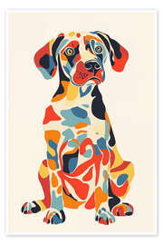 Poster Colourful Pop Art Dog - Frank Daske