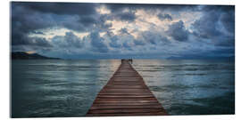 Akrylbillede Pier at sunrise panorama, Mallorca - Martin Podt