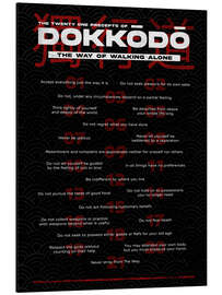 Tableau en aluminium Dokkodo Precepts, Black