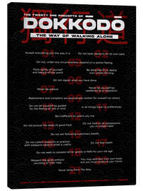 Tableau sur toile Dokkodo Precepts, Black
