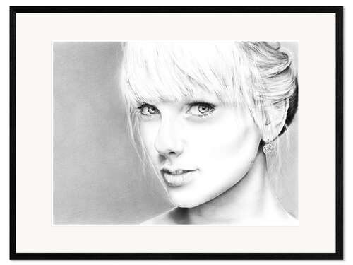 Impression artistique encadrée Taylor Swift