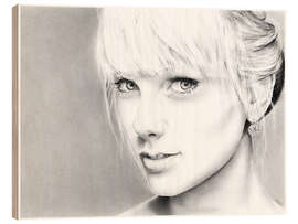 Quadro de madeira Taylor Swift