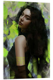 Tableau en verre acrylique Charli XCX - Dmitry Belov