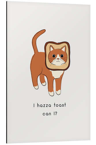 Cuadro de aluminio Cat Toast