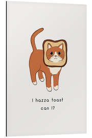 Cuadro de aluminio Cat Toast - Orara Studio