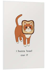Hartschaumbild Cat Toast - Orara Studio