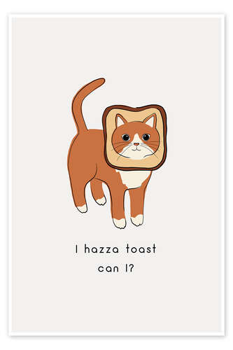 Poster Cat Toast