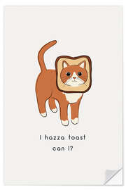Wandsticker Cat Toast - Orara Studio