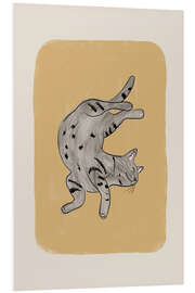 Hartschaumbild Graue Katze