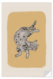 Autocolante decorativo Grey Cat