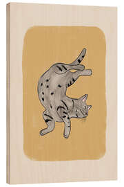 Obraz na drewnie Grey Cat