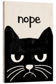 Hout print Grumpy Cat