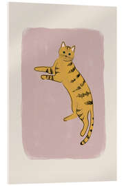 Akrylbillede Yellow Cat