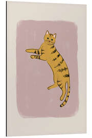 Print på aluminium Yellow Cat