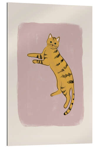 Stampa su plexi-alluminio Yellow Cat